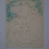 Pablo Picasso: Maternity, signed lithograph