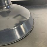 Vintage 1940s pendant lamp with marine enamel bowl - 47 x 40 cm