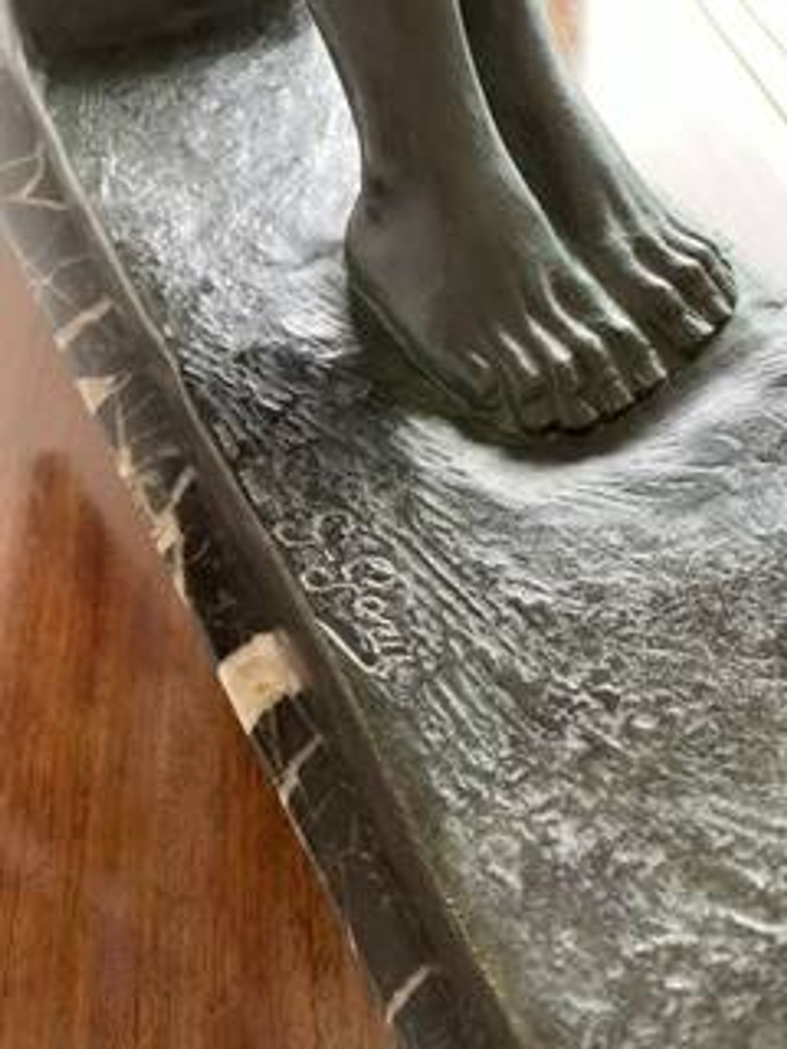 Bronze Sculpture - Georges Gori - The Helmsman - H. 30cm - Base: 15 X 42cm