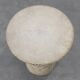 Carved alabaster pedestal with engraved figures, Italy ca. 1900