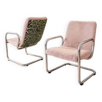 Vintage tubular armchair