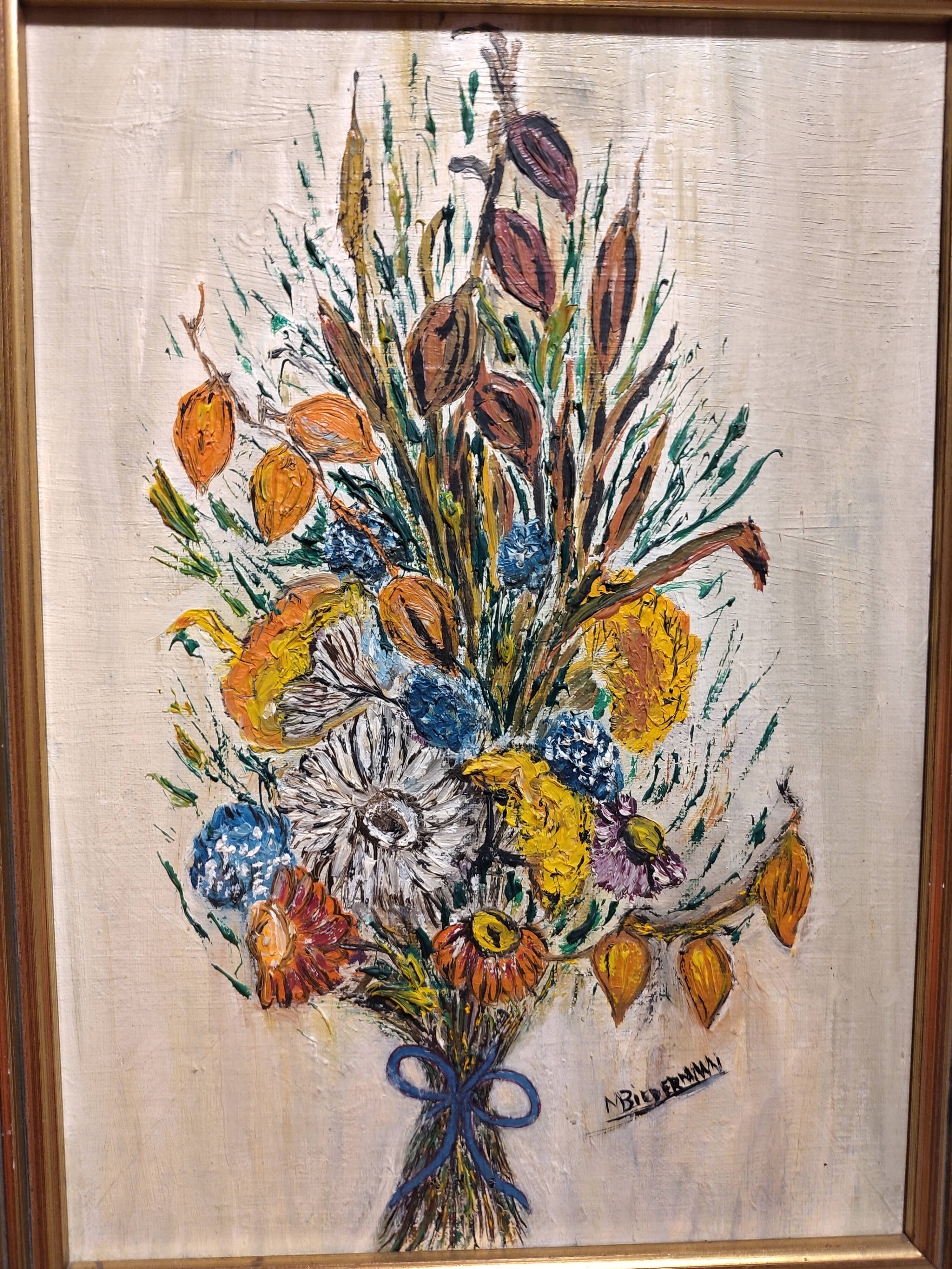 Floral bouquet – Oil painting in impasto