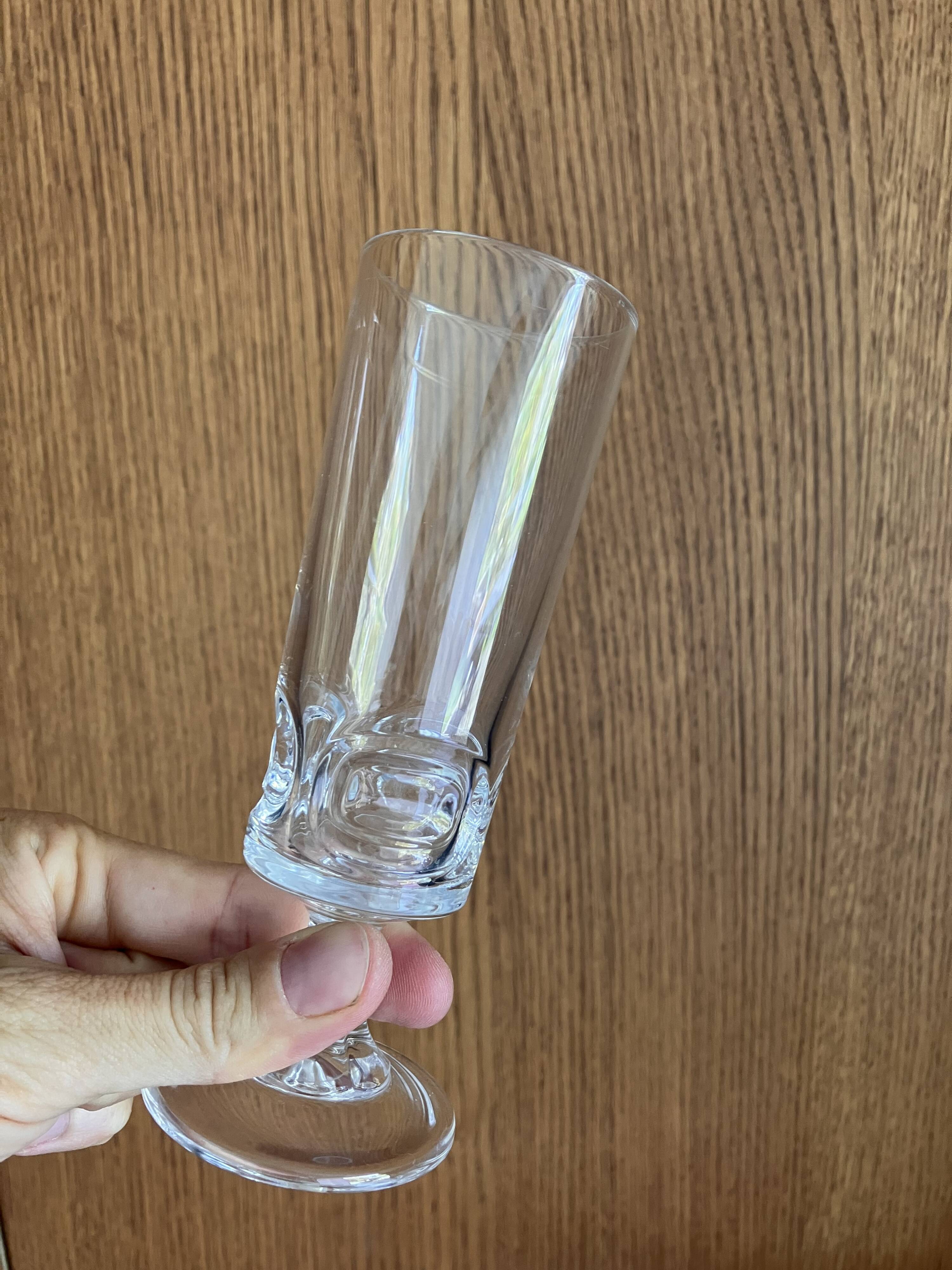 1970s Cristal d'Arques Series B champagne flutes: set of 6