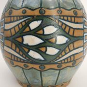Glazed stoneware vase, Art Deco circa 1920, signed Kèramis, Charles Catteau.