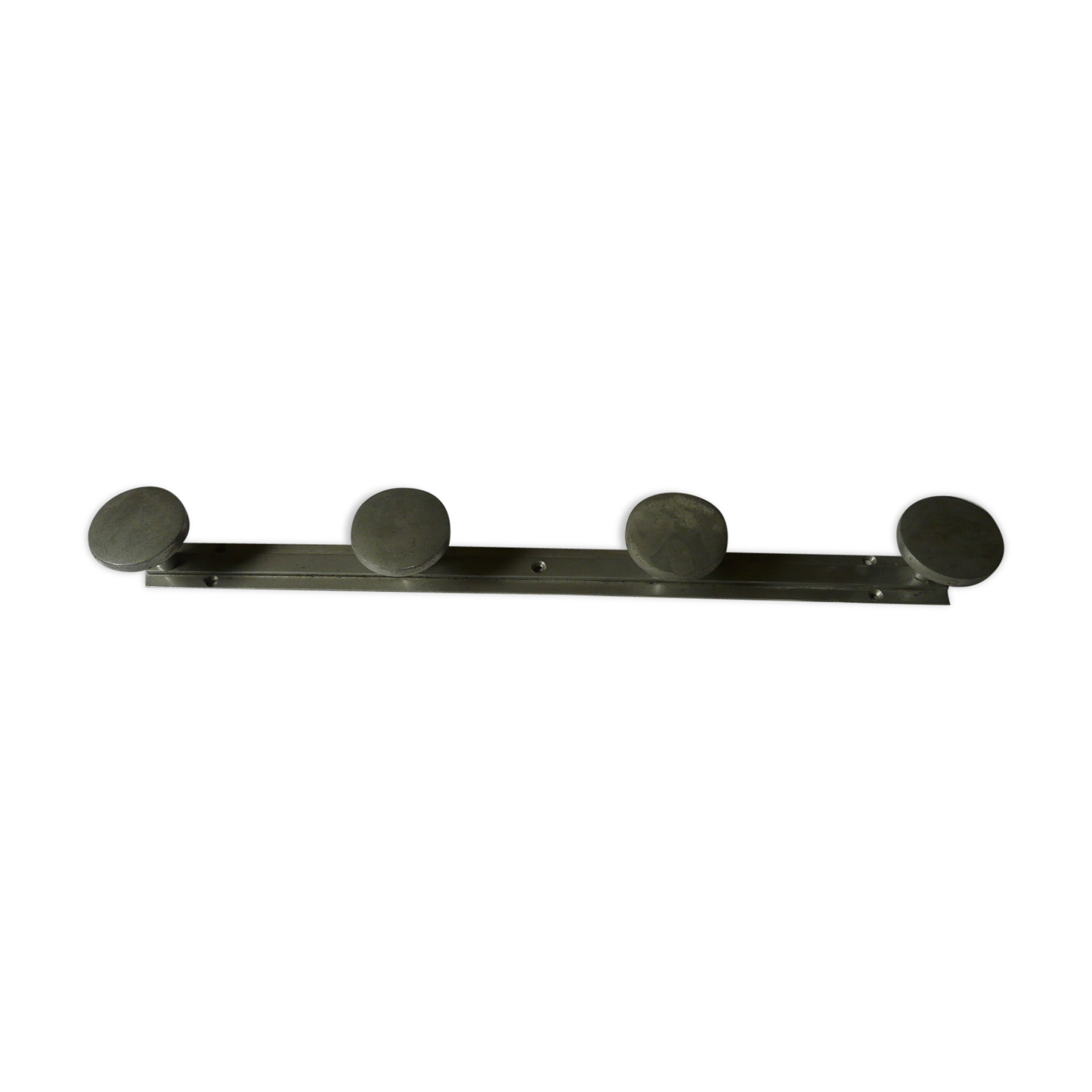 Coat 4 door hooks aluminium of the 1950s art deco