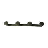 Porte manteau 4 patères aluminium années 50 art déco