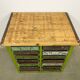 Industrial iron chest of drawers, 1950s