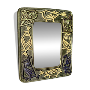 Miroir Oiseaux En Céramique