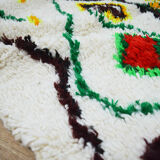 Handmade moroccan berber carpet 253 x140 cm