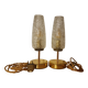 Arlus Textured Tulip Touch Bedside Lamp Duo