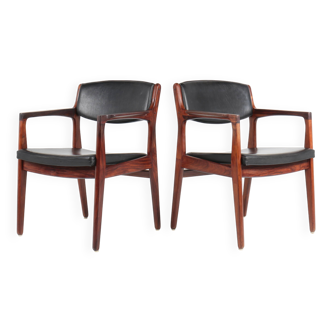 Pair of armchairs by Erik Buch for Orum Mobelfabrik, Denmark, 1960s