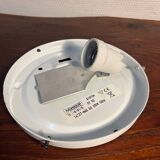 Ceiling light in bubbled chiseled glass with porcelain socket