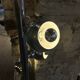 Rare magnetic eyeball floor lamp by Goffredo Reggiani