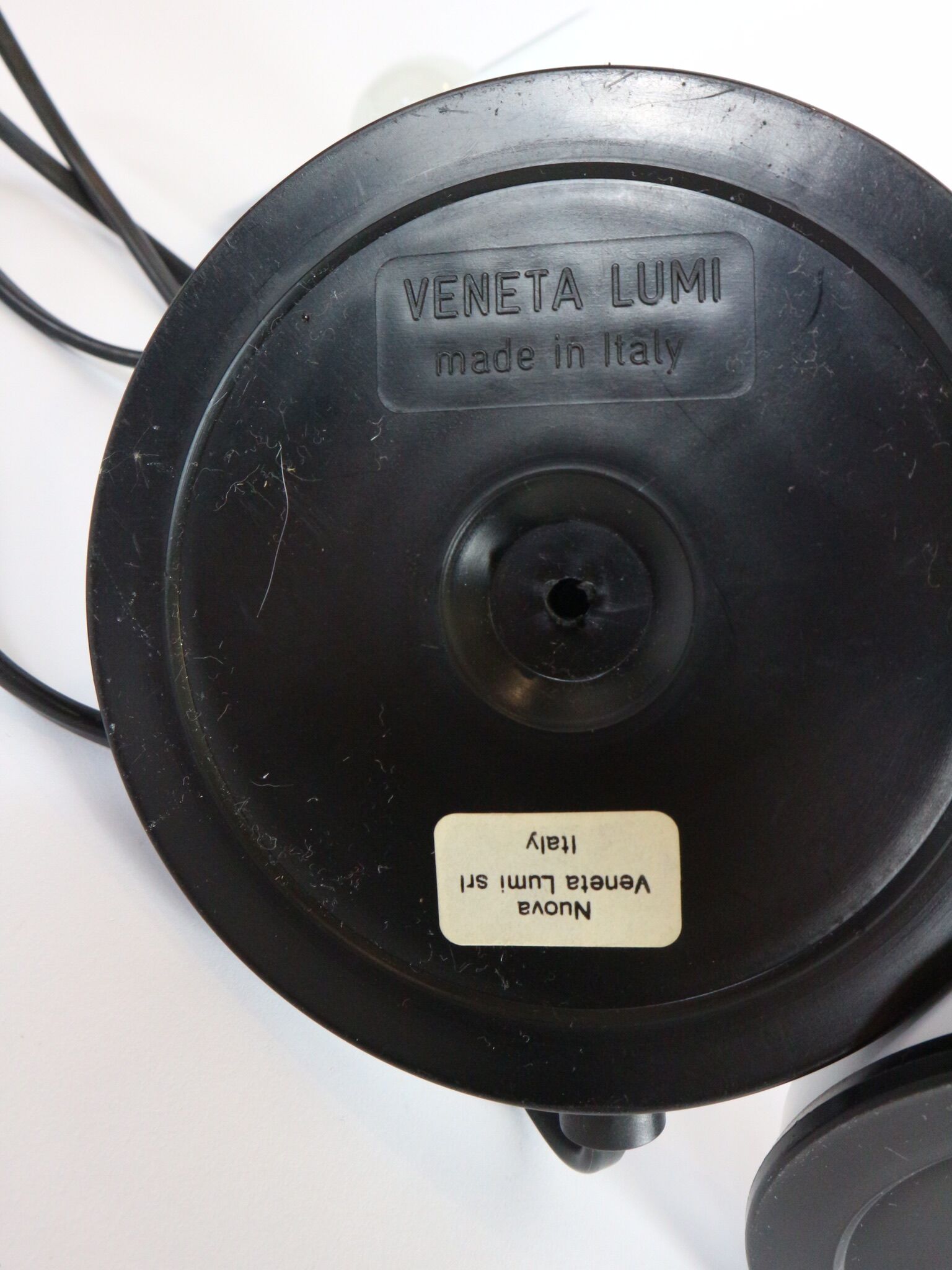 White couple table lamps Made in Italy by Veneta Lumi