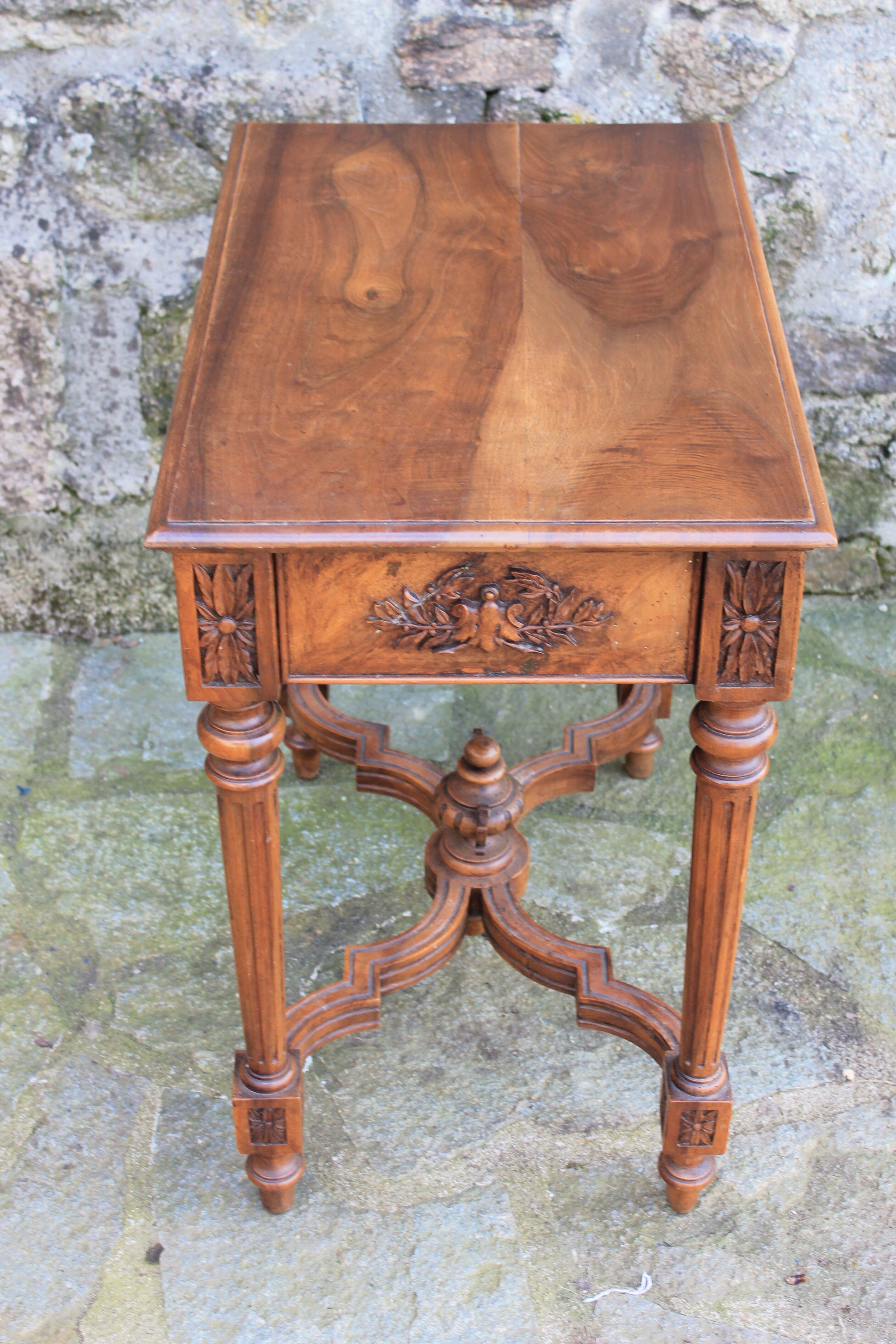 Walnut writing table