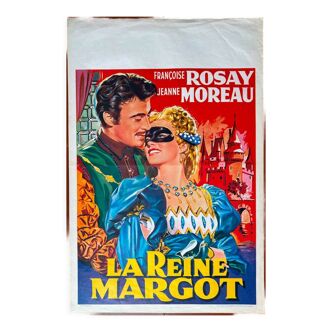 Original cinema poster "La Reine Margot" Jeanne Moreau 37x56cm 1954