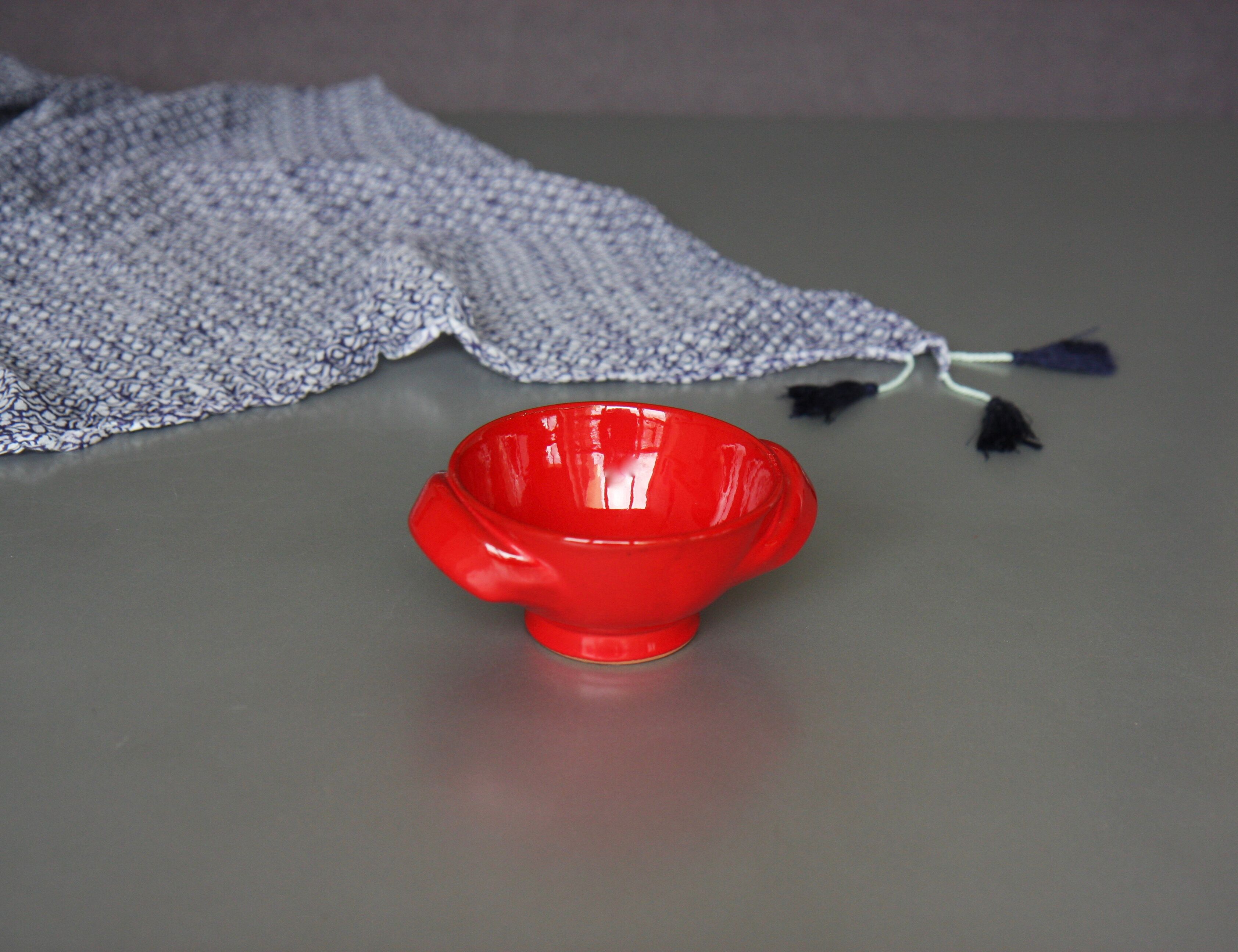 Robert Picault, red ceramic bowl