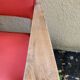 Pair of Vintage Bridge Armchairs Red & Wood 1950s