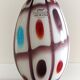 Murano Glass Colorful Ovoid Shaped Vase in The Style of A.Ve.M, Italy, 1960s