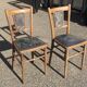 Pair of baumann wooden bistro chairs circa 1905