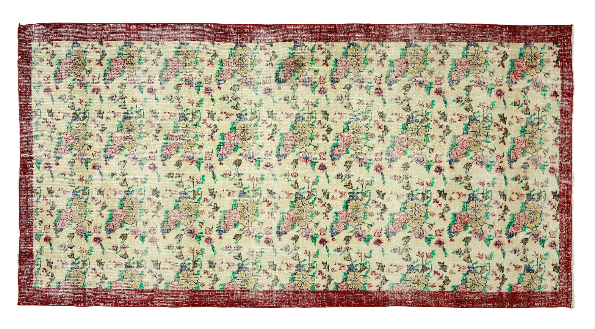 Anatolian handmade vintage rug 296 cm x 150 cm