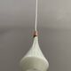 Holmegaard grey glass hanging lamp 1960s