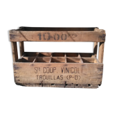 Bottles in wooden box