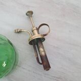Ancien vaporisateur en laiton et verre