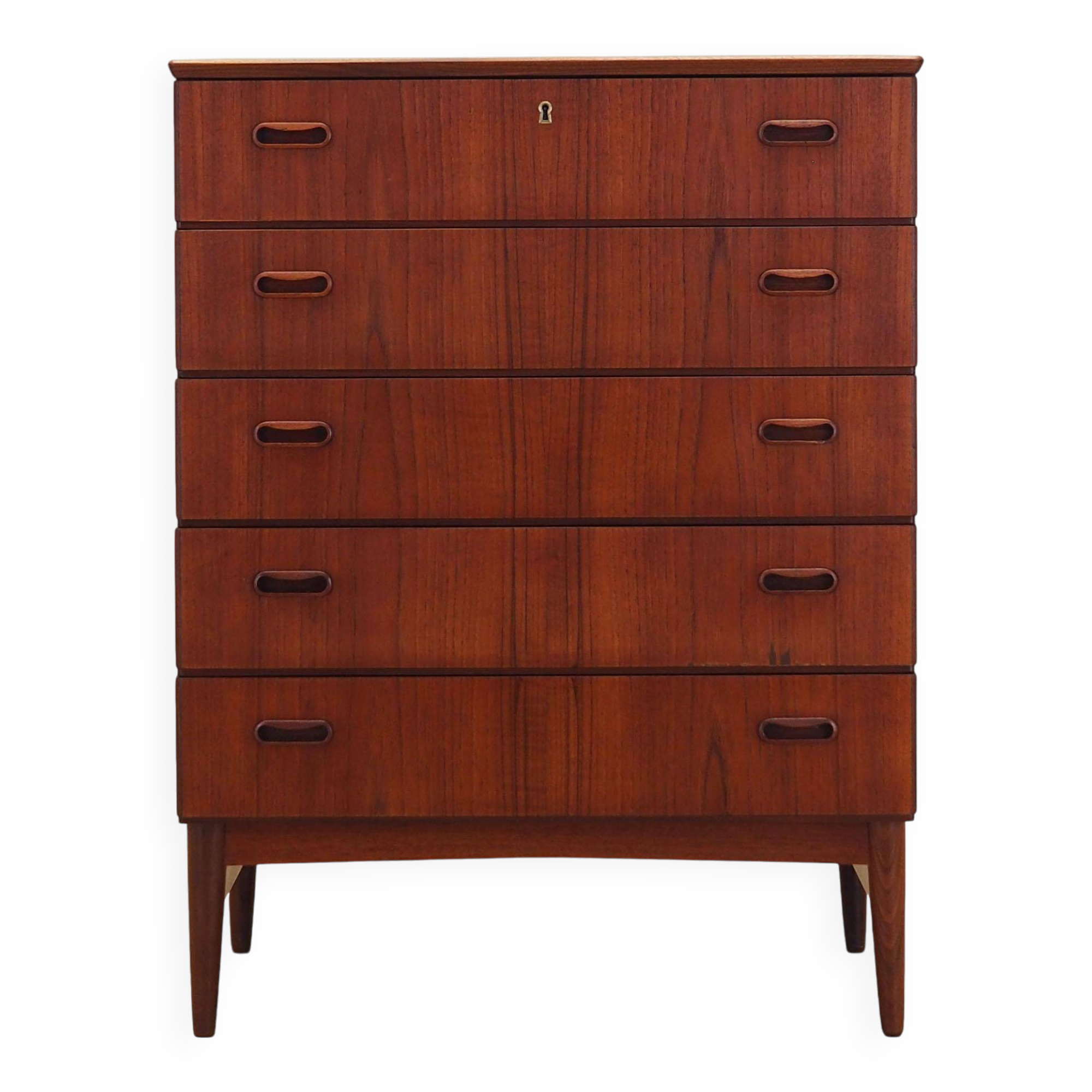 Teak chest of drawers, Danish design, 1970s, production: Denmark
