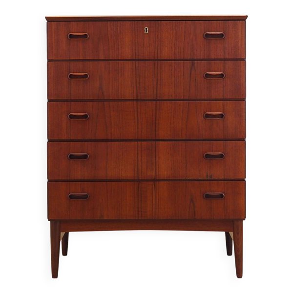 Commode en teck, design danois, années 1970, fabrication : Danemark