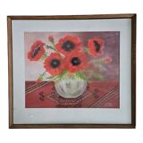 Chalk drawing Leo Kempel 1934 Picture  Width 60  Height 50 cm