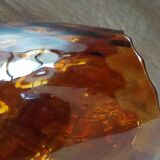 Amber glass cup
