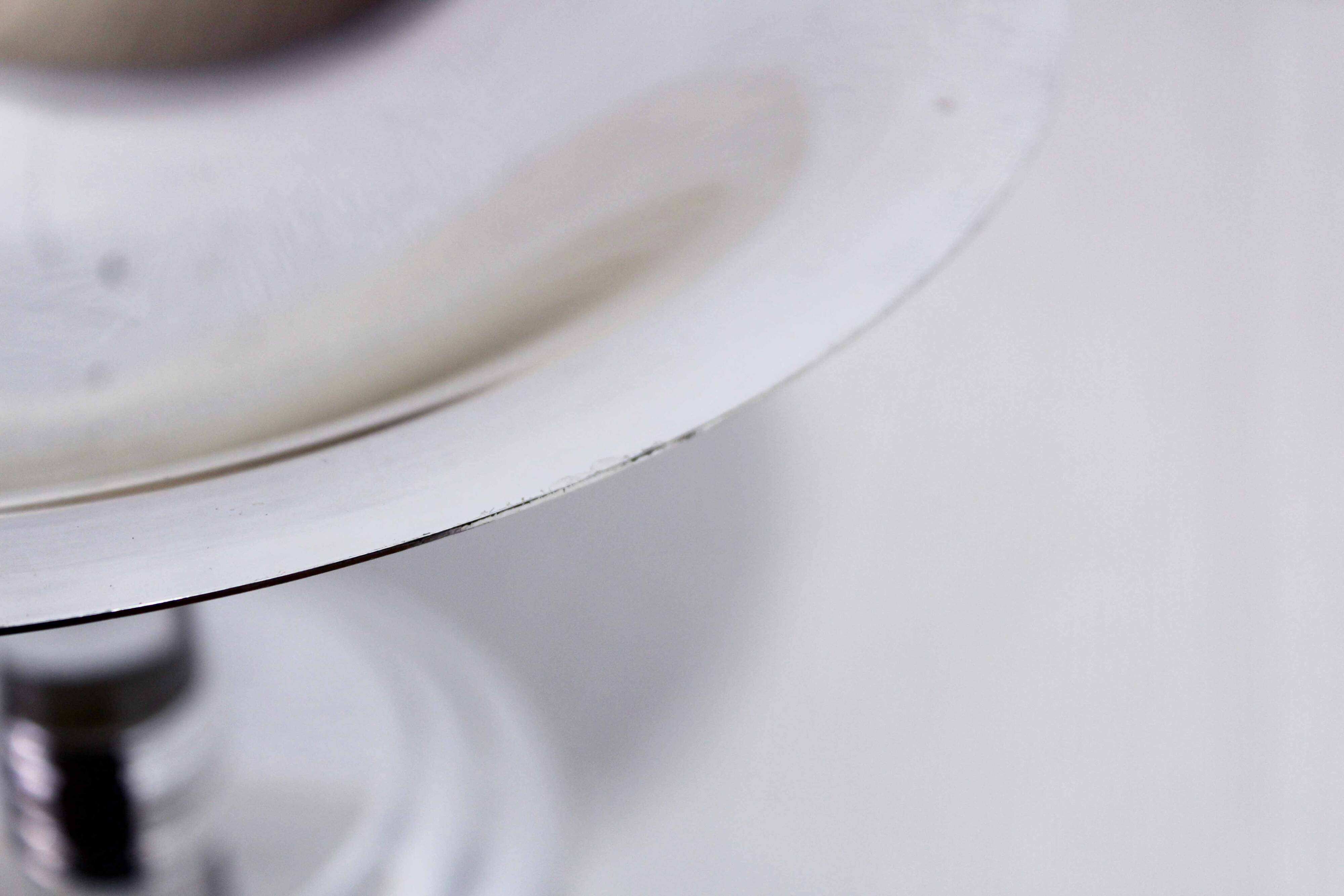 Silver-plated and lucite cup