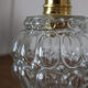 Moulded glass hanging lamp