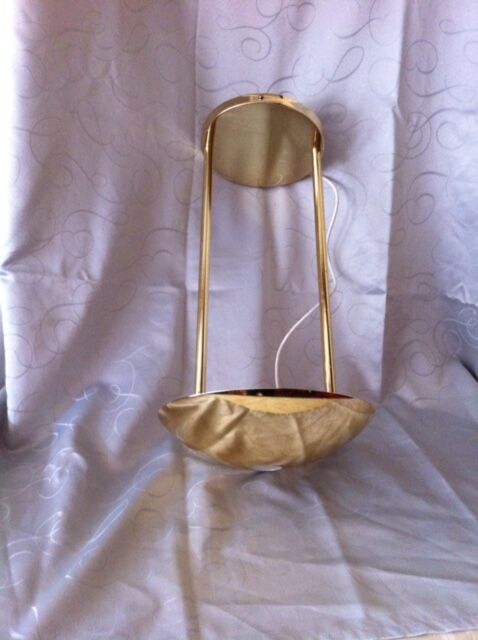 Golden brass chandelier