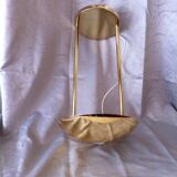 Golden brass chandelier