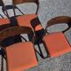 6 Baumann sled chairs in rosewood from the 1960s.