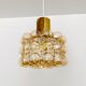 1 of 2 Large Bubble Glass Pendant Lamps by Helena Tynell for Glashütte Limb