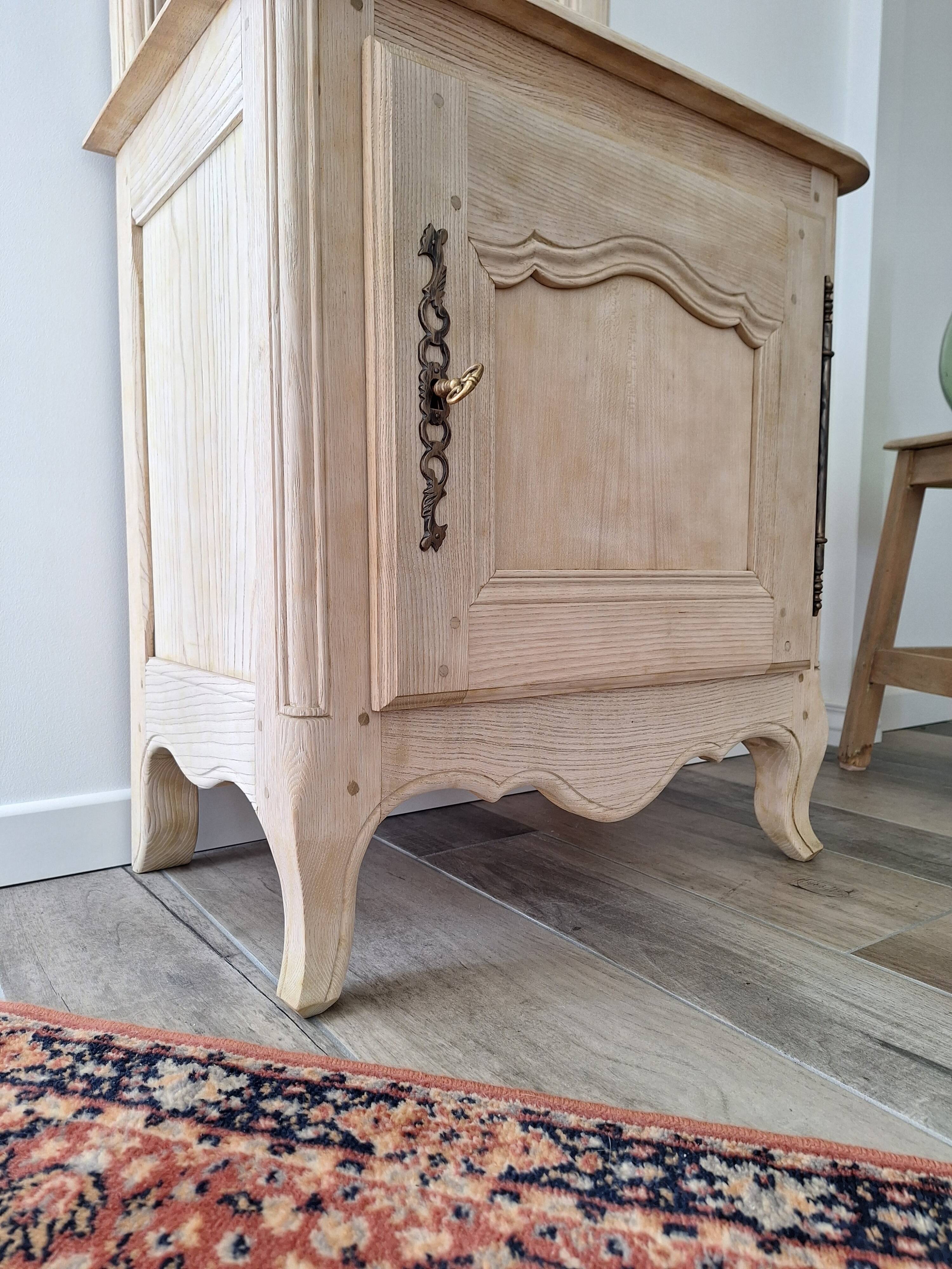Restored antique oak entrance wardrobe