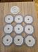 Set of Limoges porcelain dessert dishes.