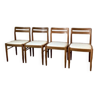 Set of 4 Henri Walter Klein chairs