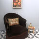 Chocolate toad armchair