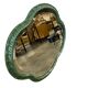Vintage green organic wall mirror