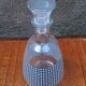 Carafe en verre à décor Vichy