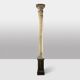 Pair of wooden columns painted to imitate marble. 1880s.