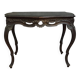 Antique desk in the Louis XV style, resting on four curved legs.