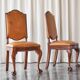 Paires rares de chaises 't Woonhuys Amsterdam cuir patiné, années 1920