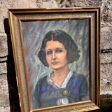 Pastel portrait painting