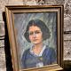 Pastel portrait painting