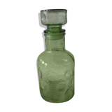 Carafe en verre vert des années 70